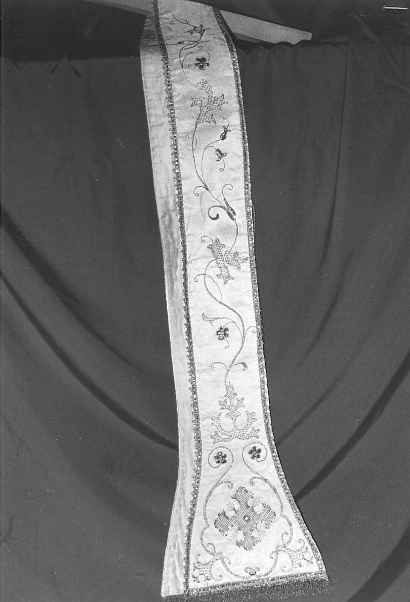 stola, opera isolata - manifattura lombarda (sec. XIX)