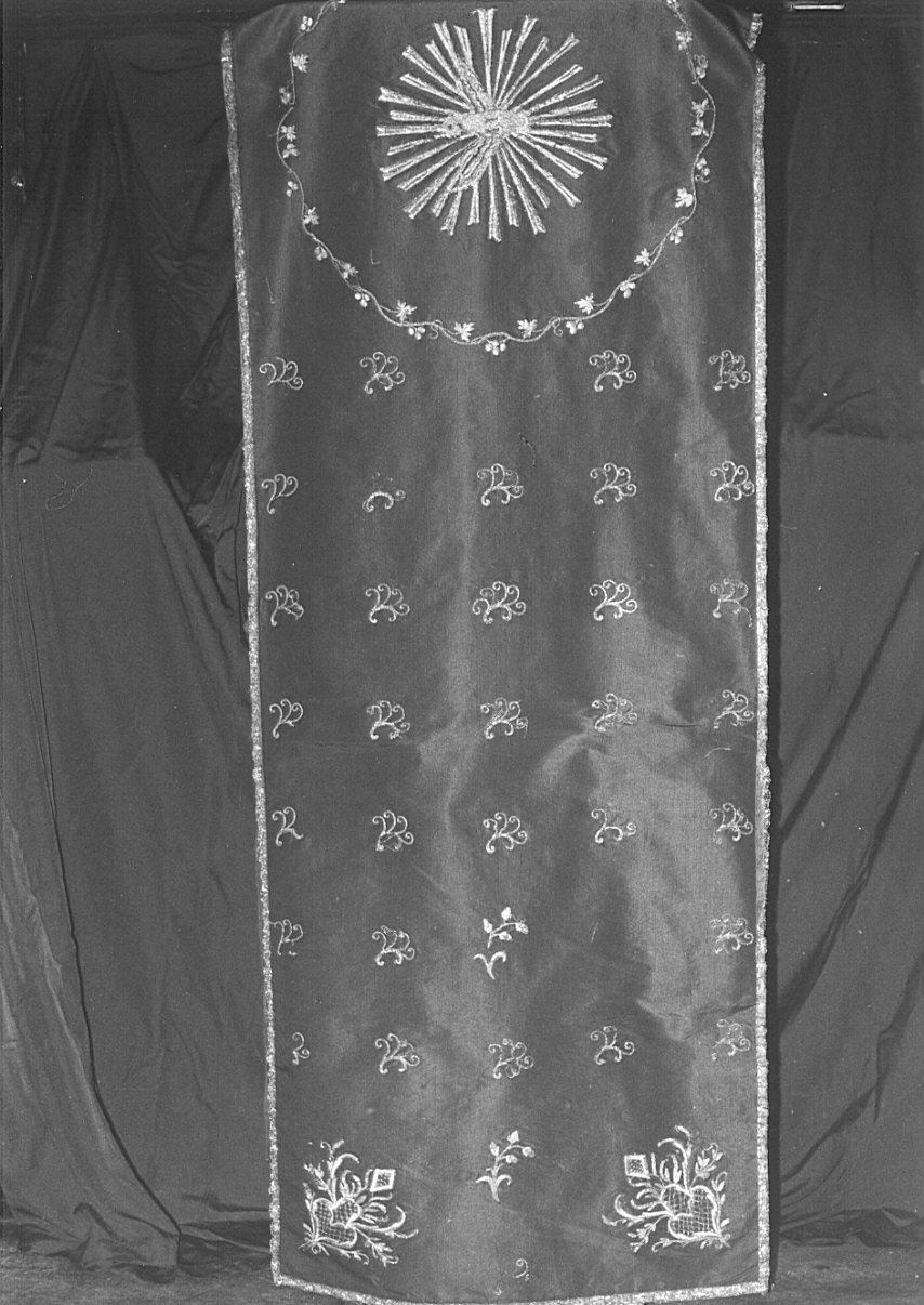 velo omerale, opera isolata - manifattura lombarda (sec. XIX)