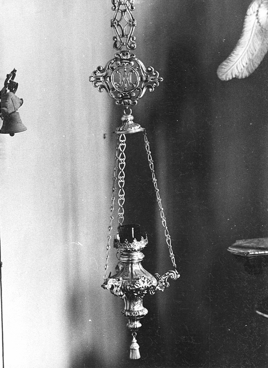 lampada pensile, coppia - bottega lombarda (secc. XVIII/ XIX)