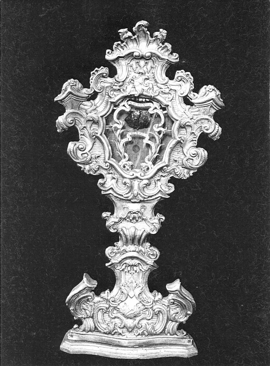 reliquiario - a ostensorio, serie - bottega lombarda (seconda metà sec. XVIII)