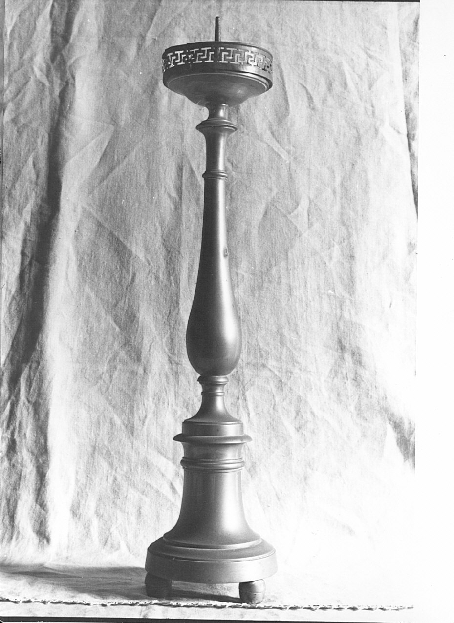 candeliere d'altare, serie - bottega lombarda (sec. XIX)