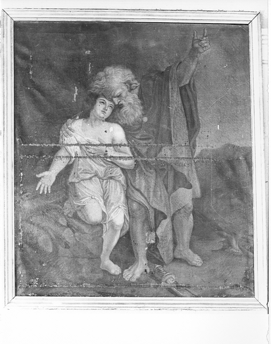 sacrificio di Isacco (dipinto, opera isolata) - ambito lombardo (secc. XVIII/ XIX)