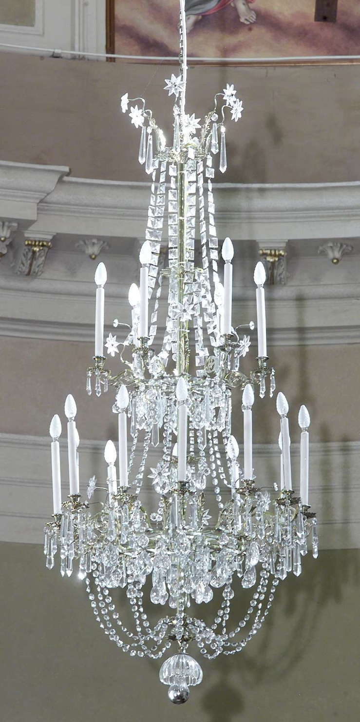 lampadario, opera isolata - bottega lombarda (terzo quarto sec. XX)