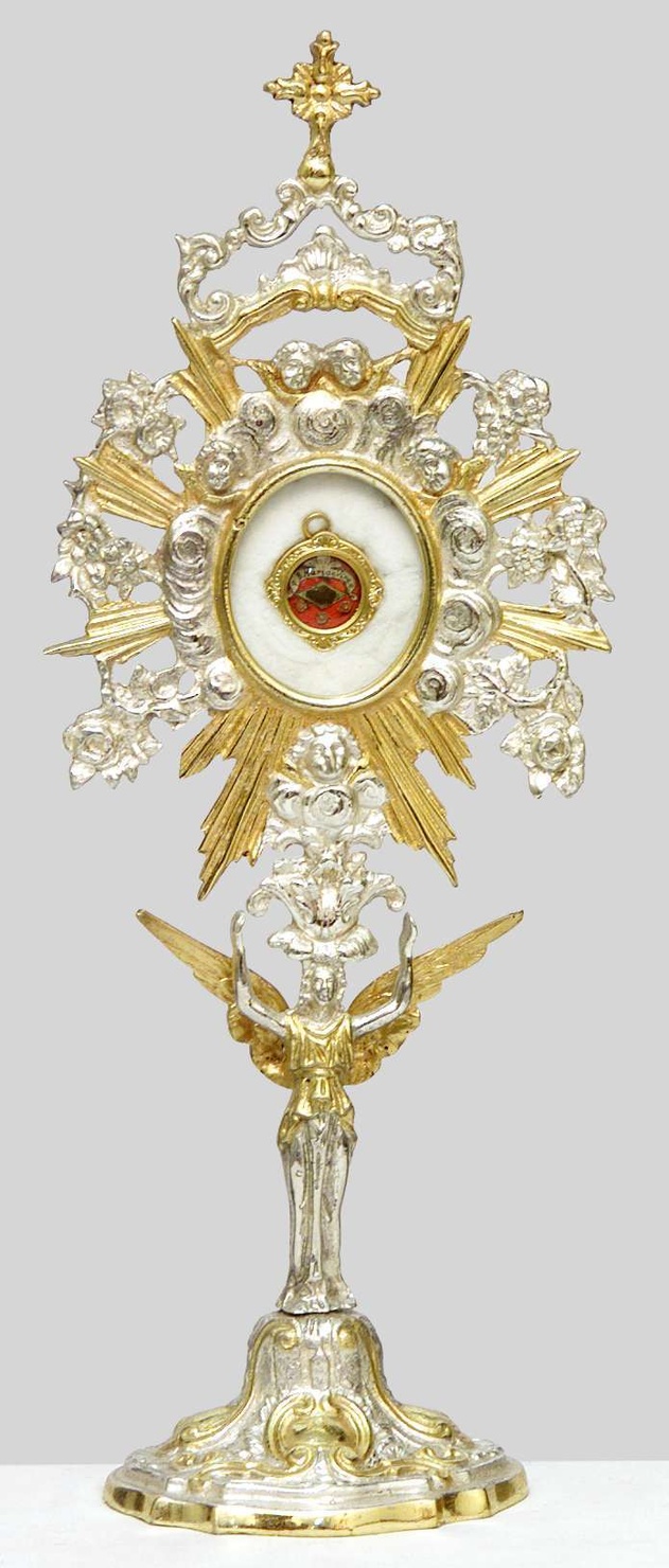 reliquiario - a ostensorio, opera isolata - bottega lombarda (seconda metà sec. XIX)