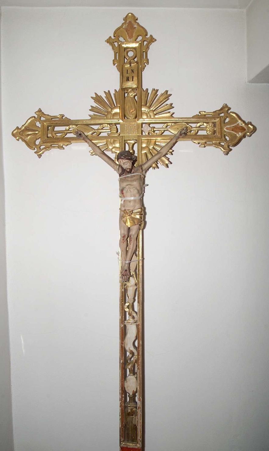 croce processionale, opera isolata - bottega lombarda (seconda metà sec. XIX)