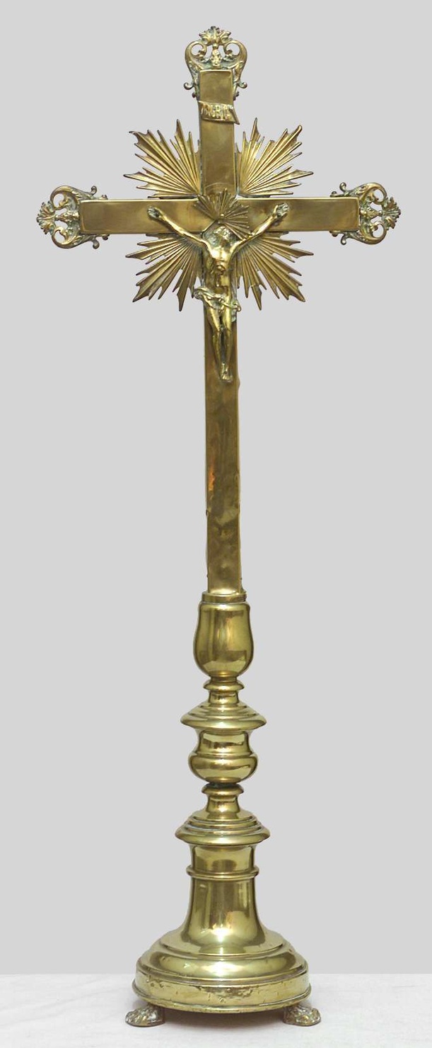 croce d'altare, opera isolata - bottega lombarda (seconda metà sec. XIX)