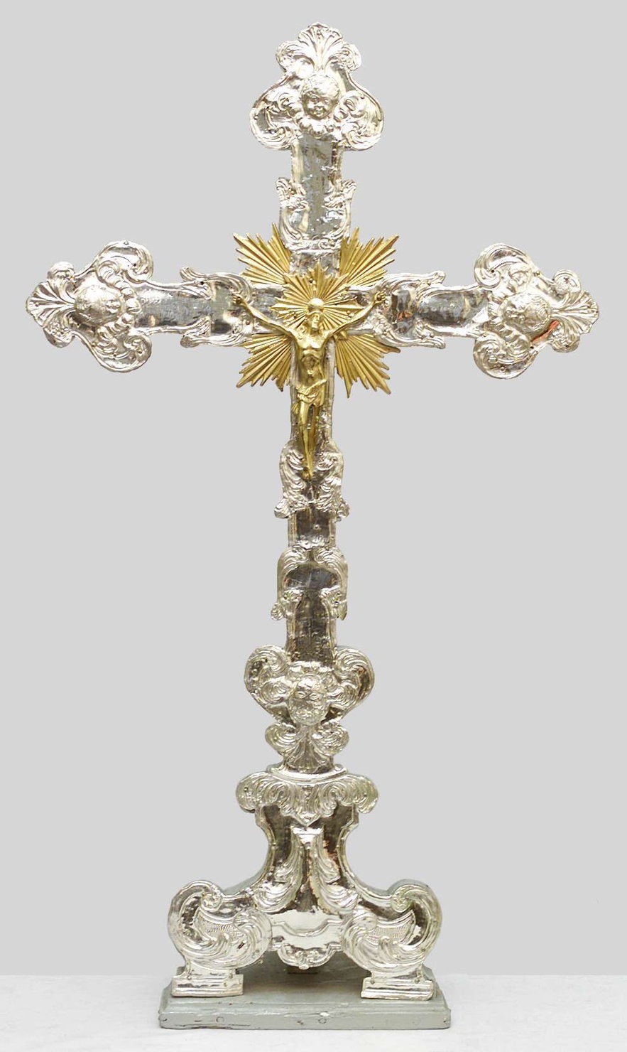 croce d'altare, opera isolata - bottega lombarda (sec. XVIII)