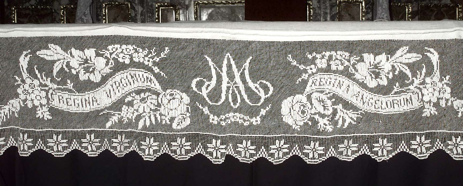 tovaglia d'altare, opera isolata - manifattura lombarda (prima metà sec. XX)