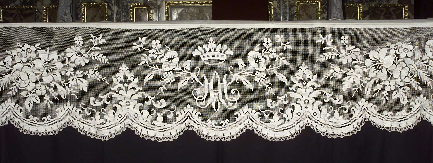 tovaglia d'altare, opera isolata - manifattura lombarda (prima metà sec. XX)