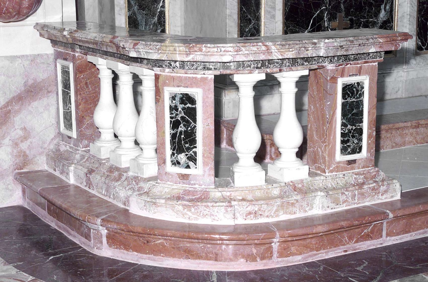 balaustrata, coppia - bottega bergamasca (prima metà sec. XIX)