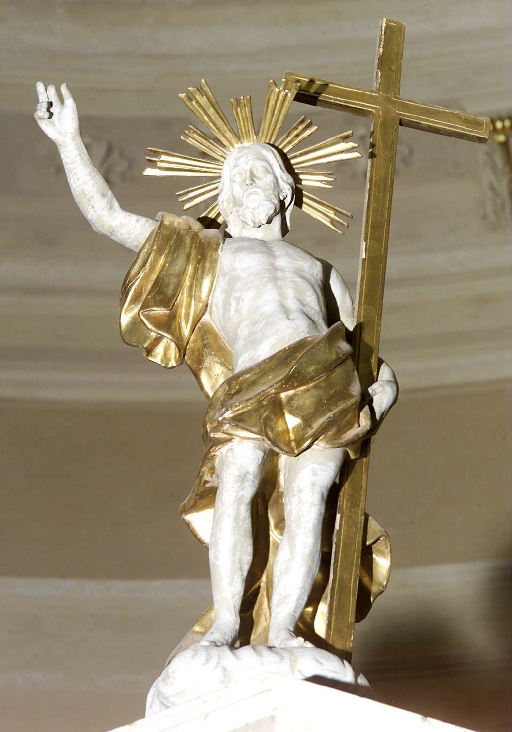Cristo redentore benedicente (scultura, elemento d'insieme) - bottega lombarda (ultimo quarto sec. XVIII)