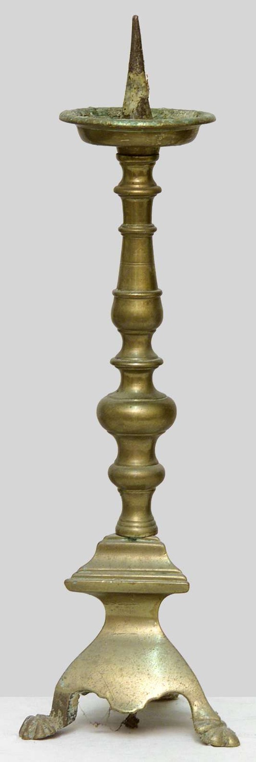 candeliere d'altare, coppia - bottega lombarda (sec. XVIII)