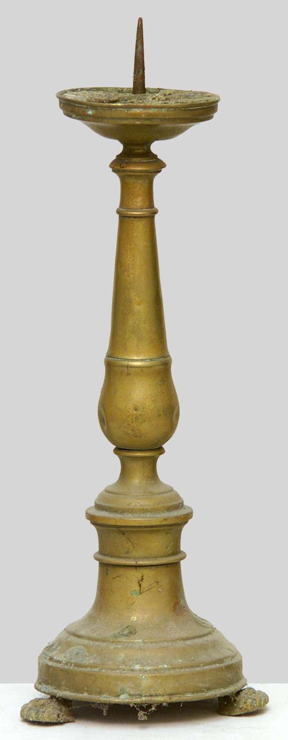 candeliere d'altare, coppia - bottega lombarda (sec. XIX)