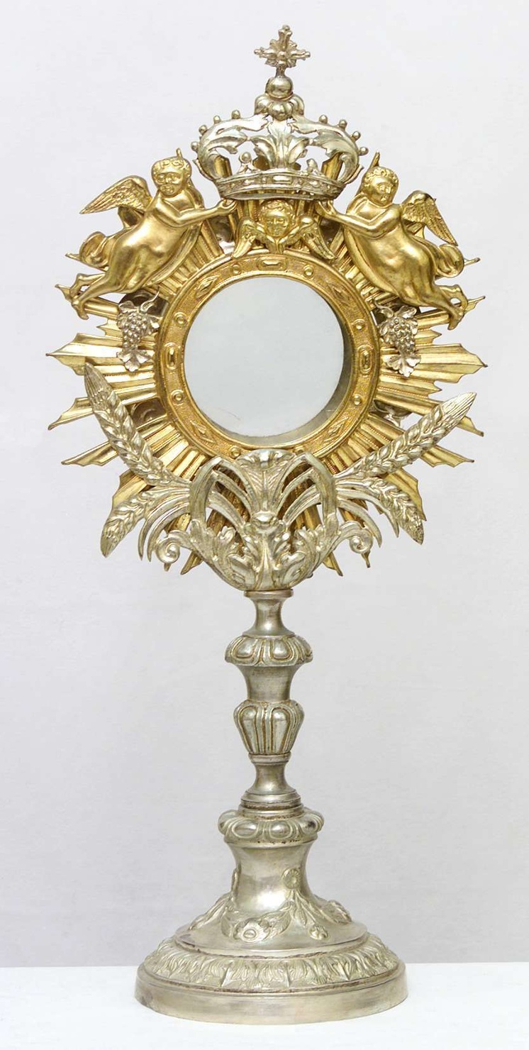 ostensorio, opera isolata - bottega lombarda (prima metà sec. XIX)