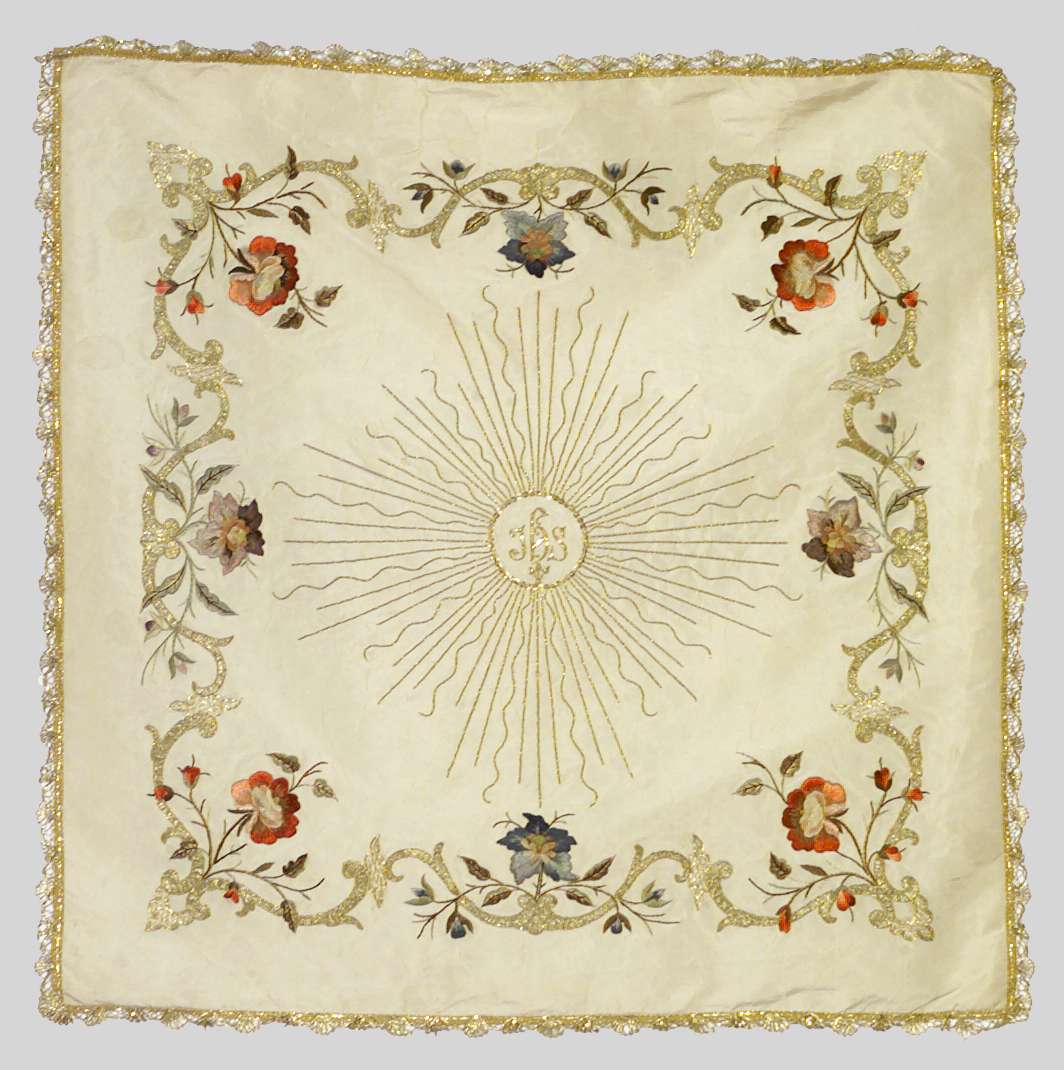 velo di calice, elemento d'insieme - manifattura lombarda (sec. XIX)