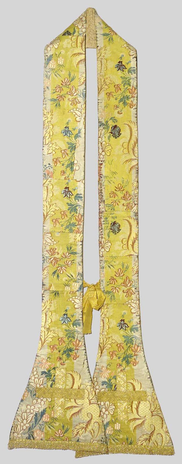 stola, elemento d'insieme - manifattura lombarda (ultimo quarto sec. XVIII)