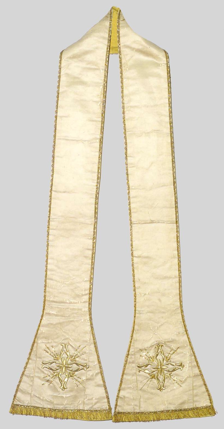 stola, elemento d'insieme - manifattura lombarda (sec. XIX)