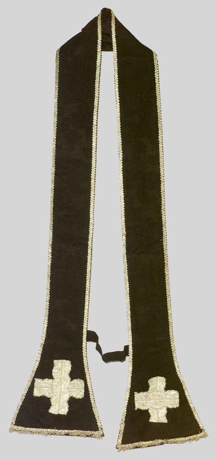 stola, elemento d'insieme - manifattura italiana (sec. XVIII)