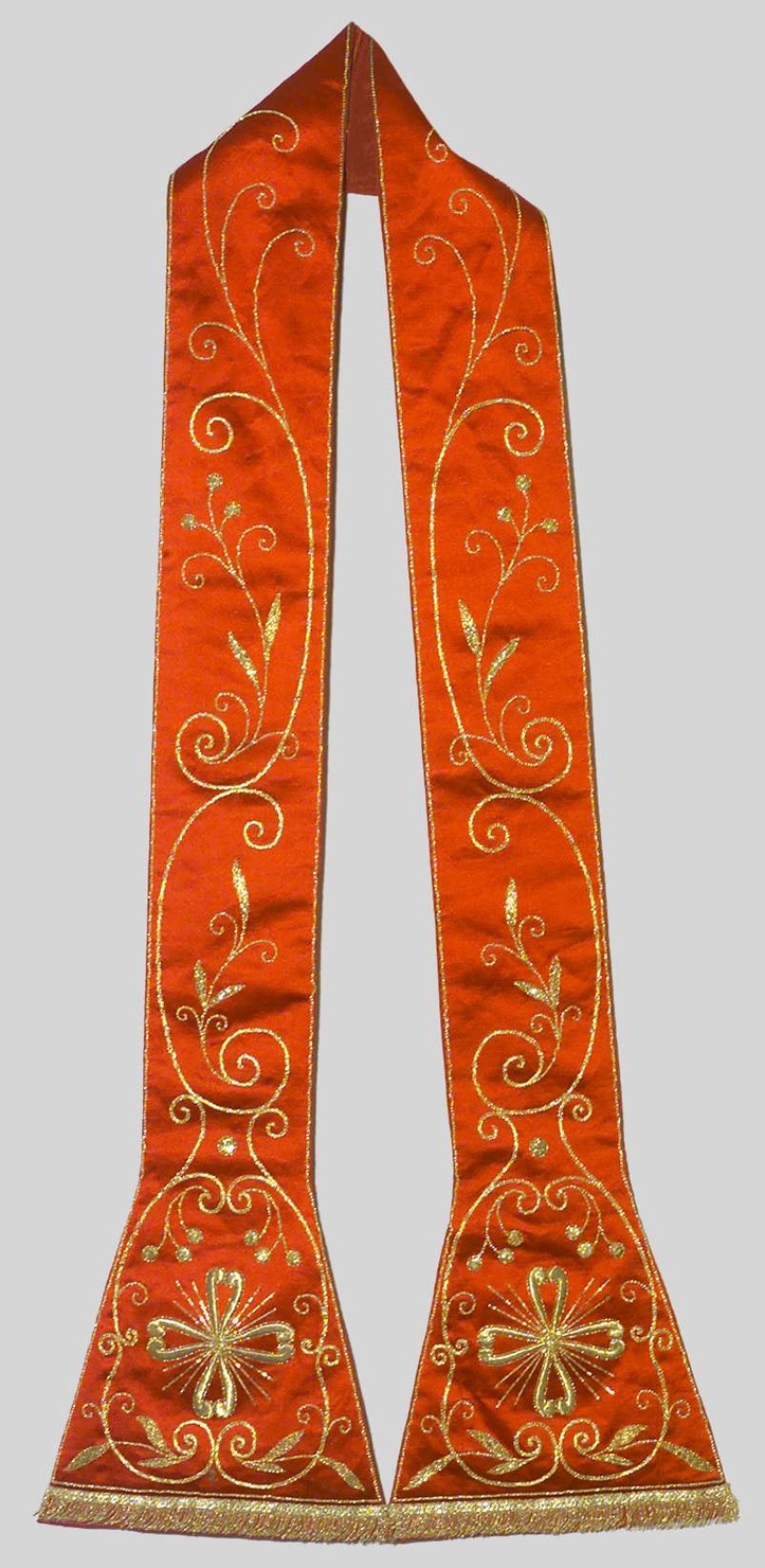 stola, elemento d'insieme - manifattura lombarda (sec. XIX)