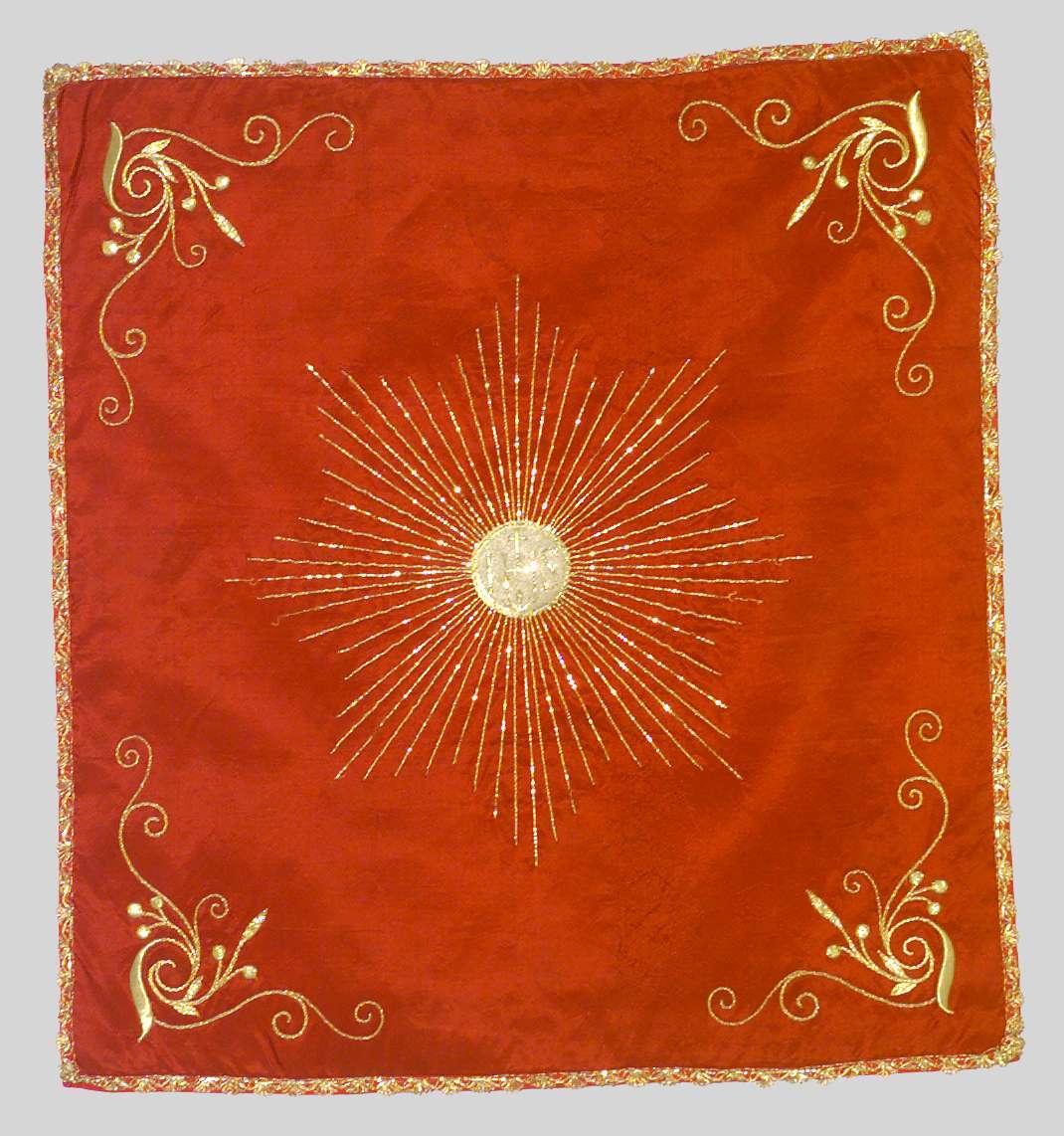 velo di calice, elemento d'insieme - manifattura lombarda (terzo quarto sec. XX)