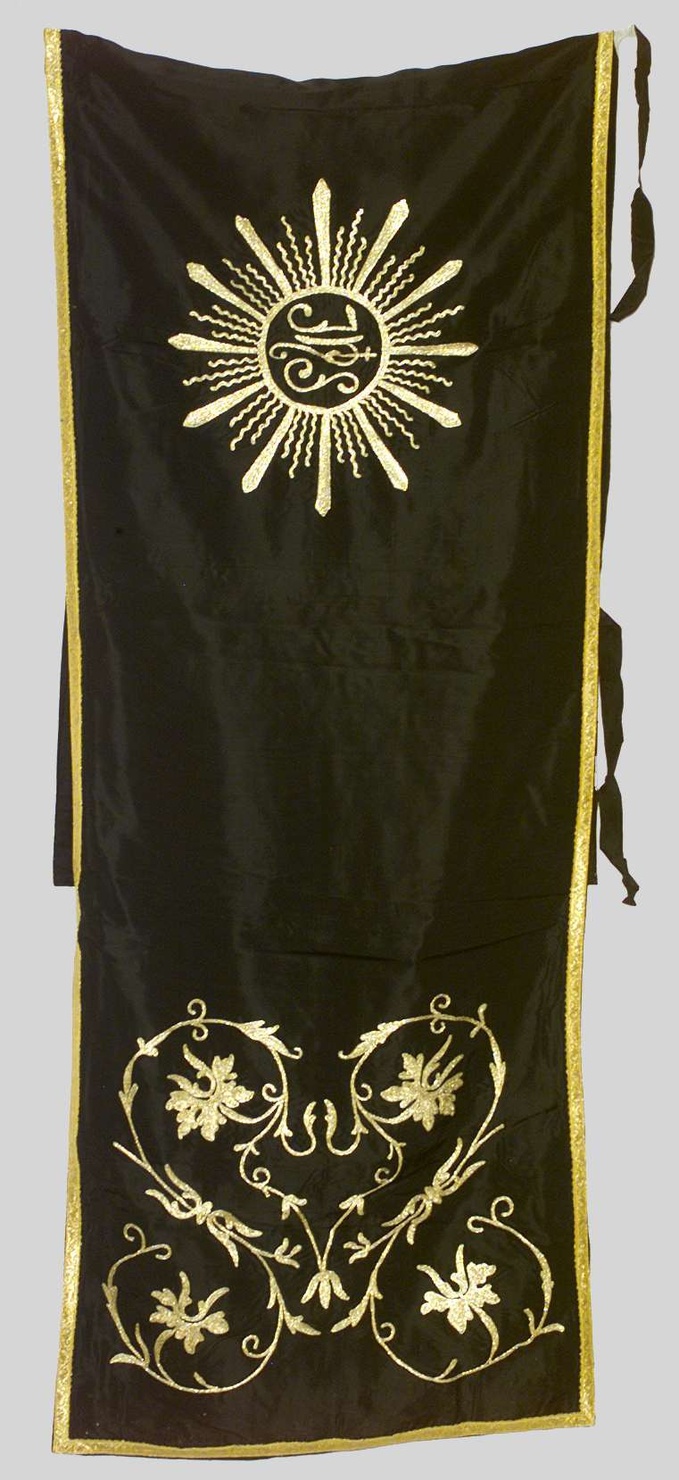 velo omerale, elemento d'insieme - manifattura italiana (metà sec. XX)