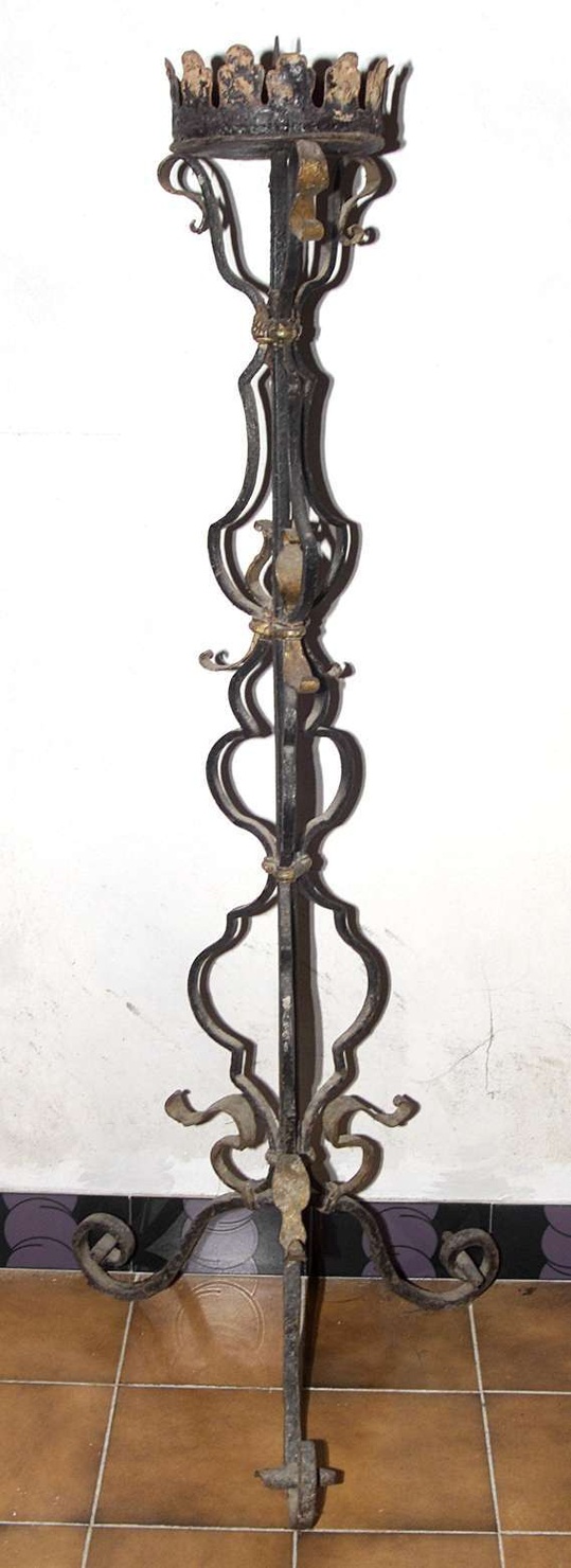 candelabro funebre, serie - bottega lombarda (sec. XIX)