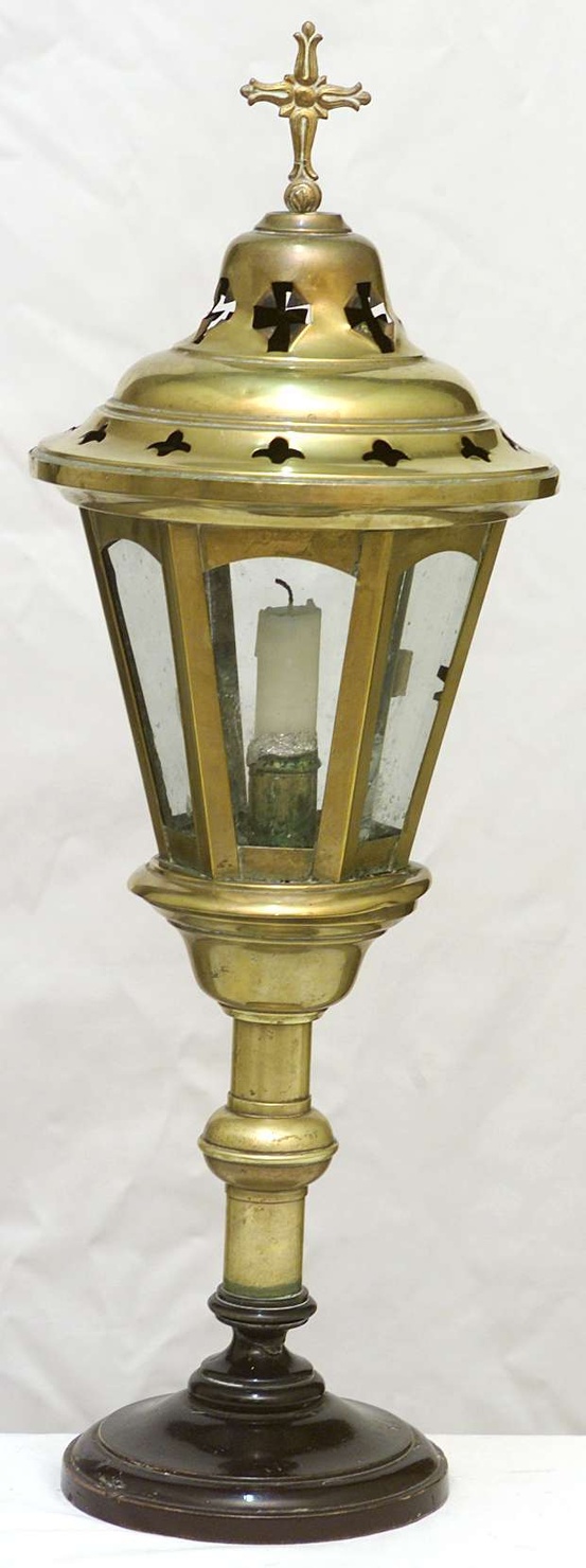 lanterna processionale, serie - bottega lombarda (primo quarto sec. XX)