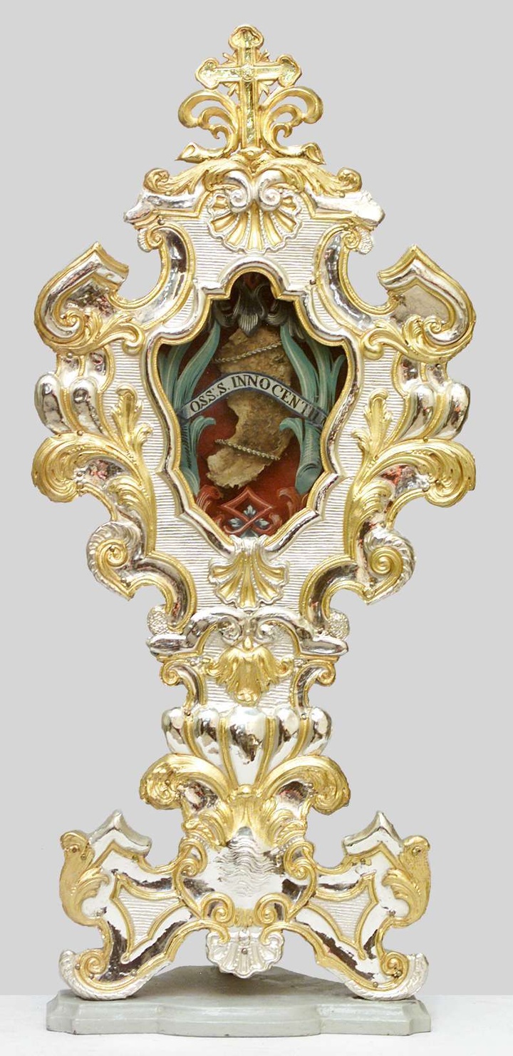 reliquiario, serie - bottega lombarda (seconda metà sec. XVIII)