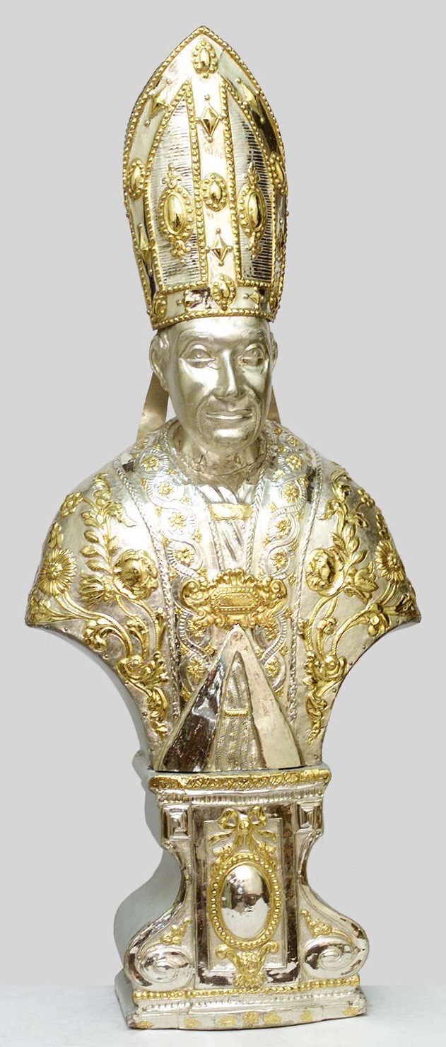 reliquiario - a busto, serie - bottega lombarda (primo quarto sec. XIX)