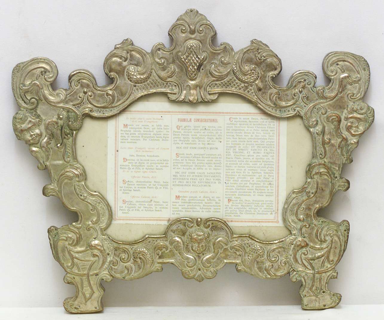 cartagloria, elemento d'insieme - bottega lombarda (sec. XVIII)