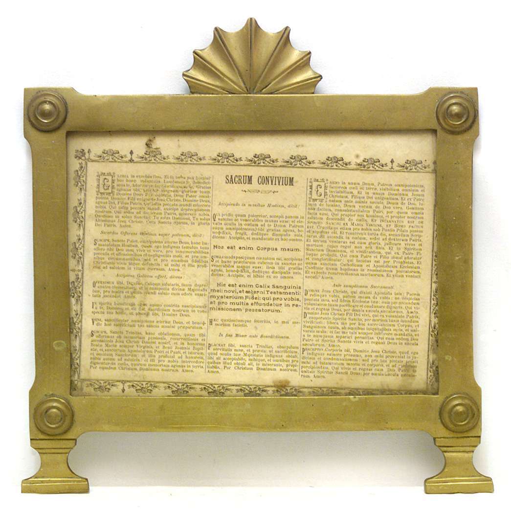 cartagloria, elemento d'insieme - bottega lombarda (sec. XIX)