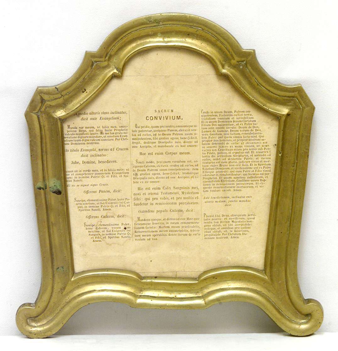 cartagloria, elemento d'insieme - bottega lombarda (sec. XVIII)