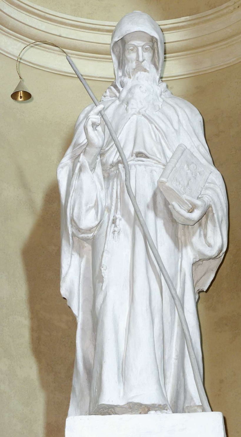 Sant'Antonio Abate (statua, opera isolata) - bottega lombarda (terzo quarto sec. XX)