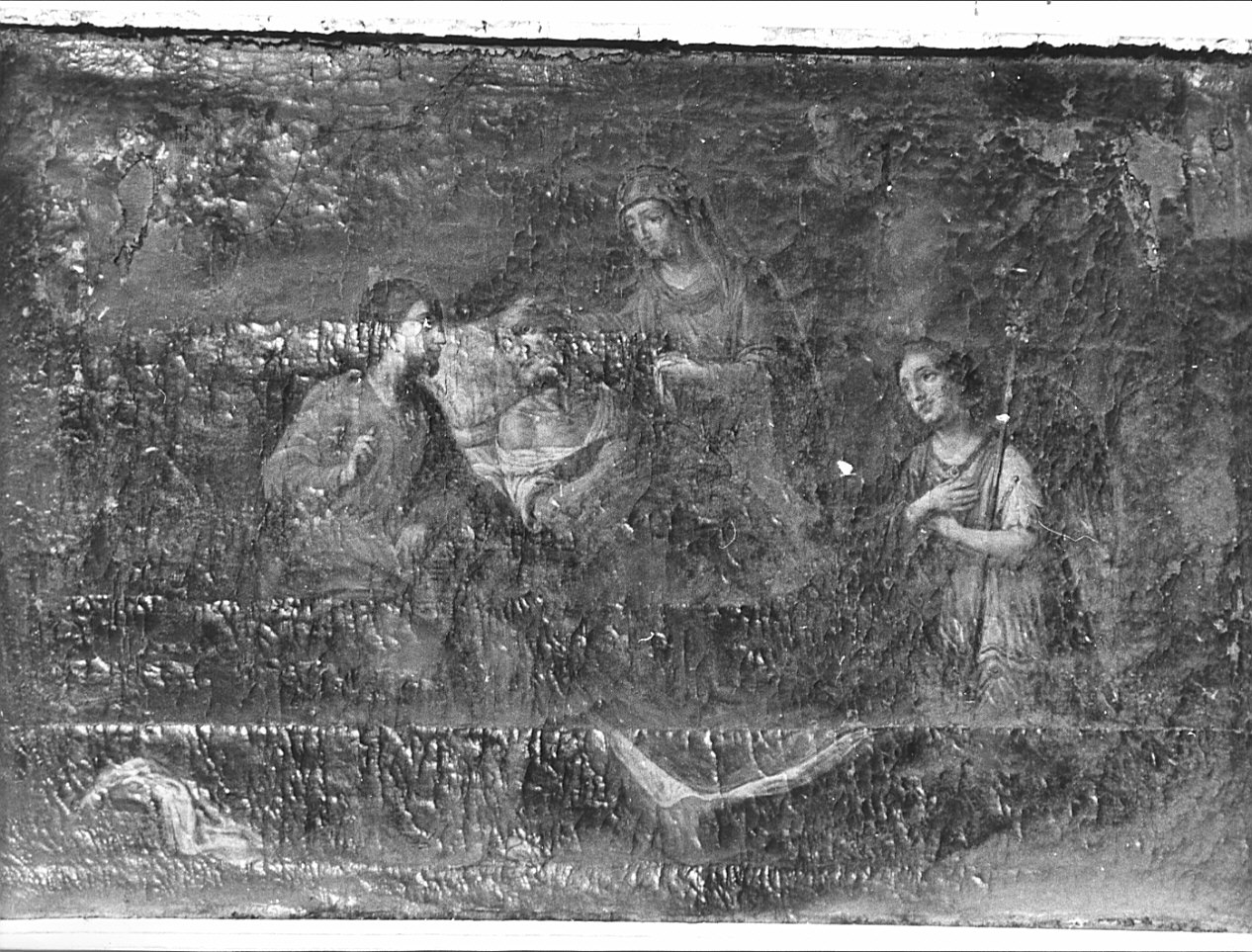 morte di San Giuseppe (dipinto, opera isolata) - ambito lecchese (sec. XVII)
