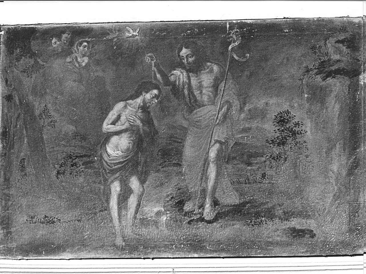 battesimo di Cristo (dipinto, opera isolata) - ambito lecchese (sec. XVII)