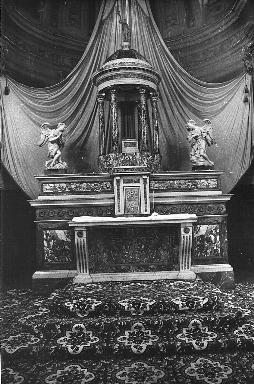 altare maggiore, complesso decorativo - bottega lombarda (sec. XIX)
