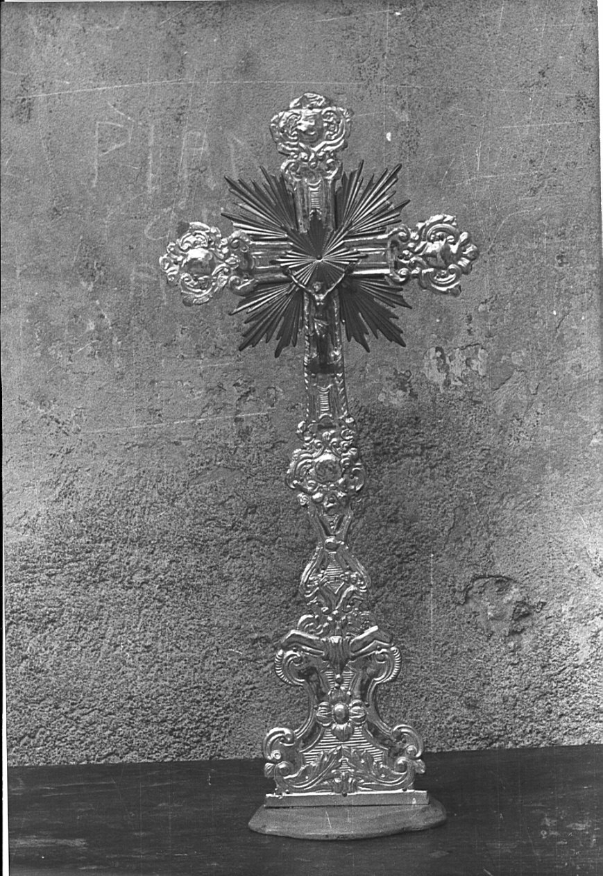 croce d'altare, opera isolata - bottega lombarda (metà sec. XVIII)