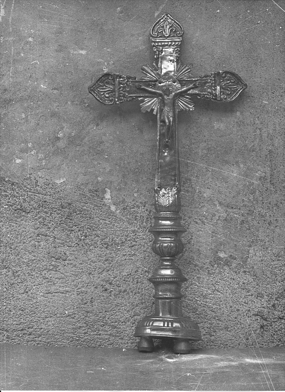 croce d'altare, opera isolata - bottega lombarda (secc. XVIII/ XIX)