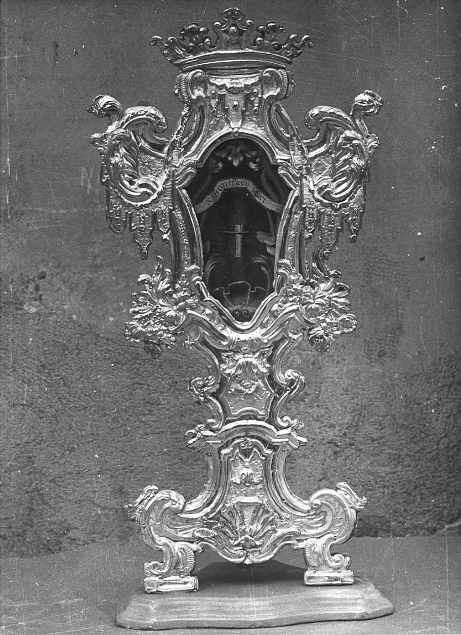 reliquiario - a ostensorio, serie - bottega lombarda (sec. XVIII)