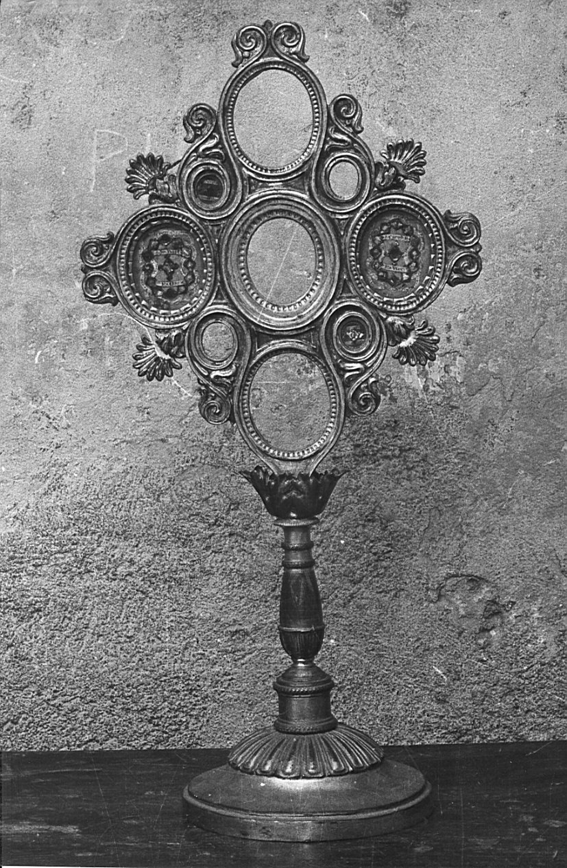 reliquiario - a tabella, opera isolata - bottega lombarda (secc. XVIII/ XIX)