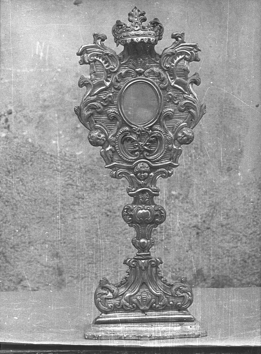 reliquiario - a ostensorio, opera isolata - bottega lombarda (sec. XVIII)