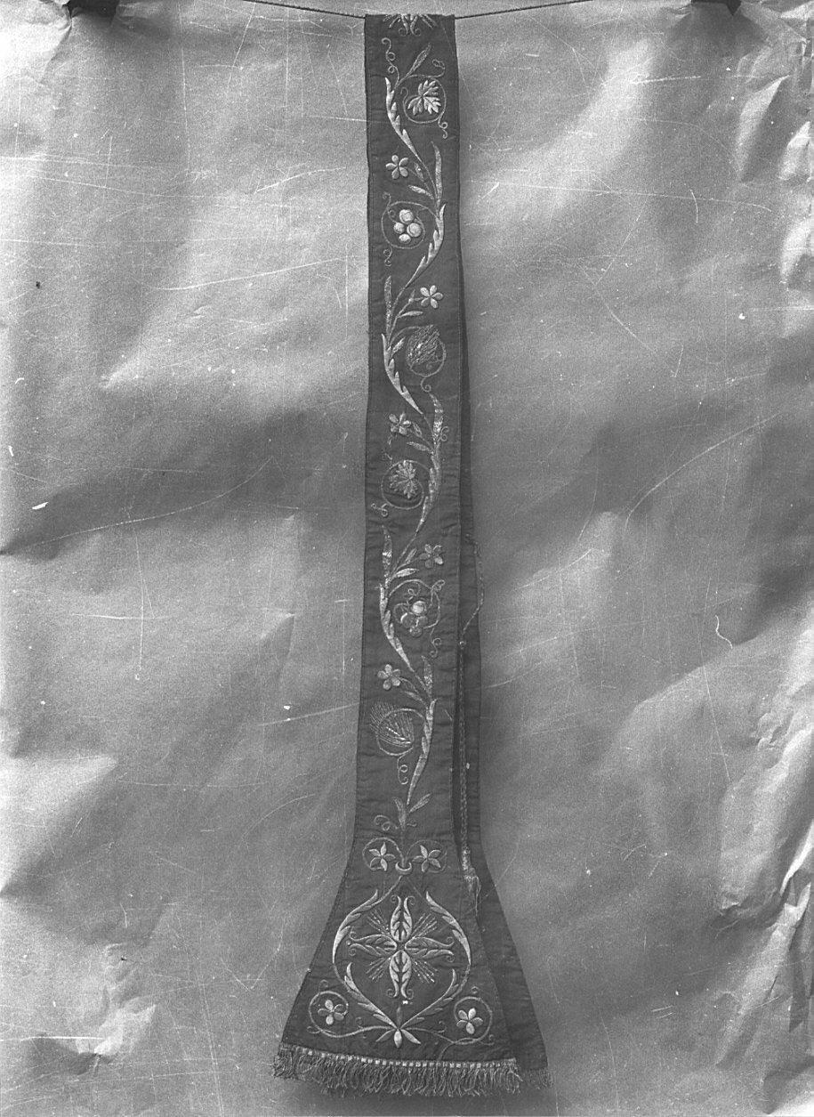 stola, opera isolata - manifattura lombarda (prima metà sec. XIX)