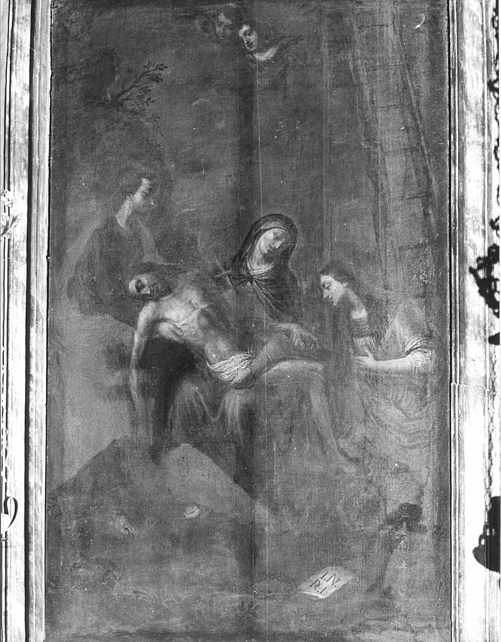 Pietà (dipinto, opera isolata) - ambito lombardo (sec. XVII)