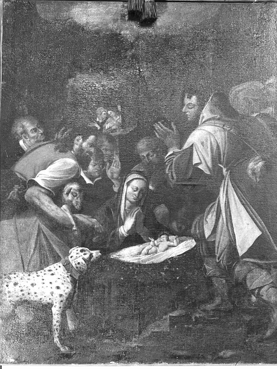 adorazione dei pastori (dipinto, opera isolata) - ambito spagnolo (?) (inizio sec. XVII)