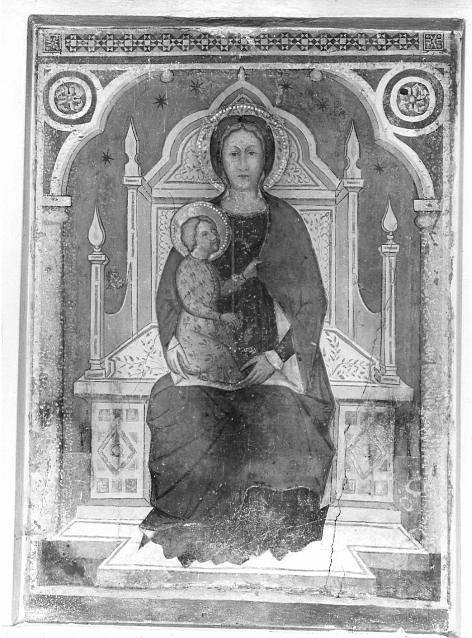 Madonna con Bambino (dipinto, opera isolata) - ambito italiano (fine/inizio secc. XIV/ XV)