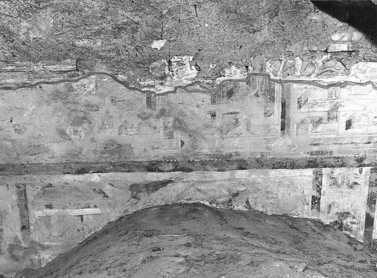 storia di Mosè (dipinto, frammento) - ambito italiano (sec. XI)