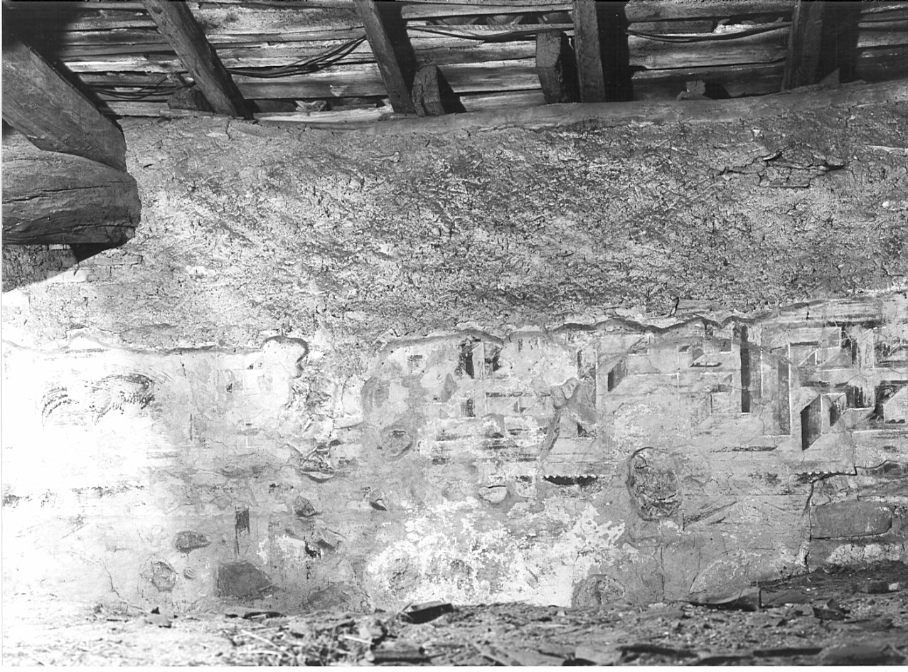 dipinto, frammento - ambito italiano (sec. XI)