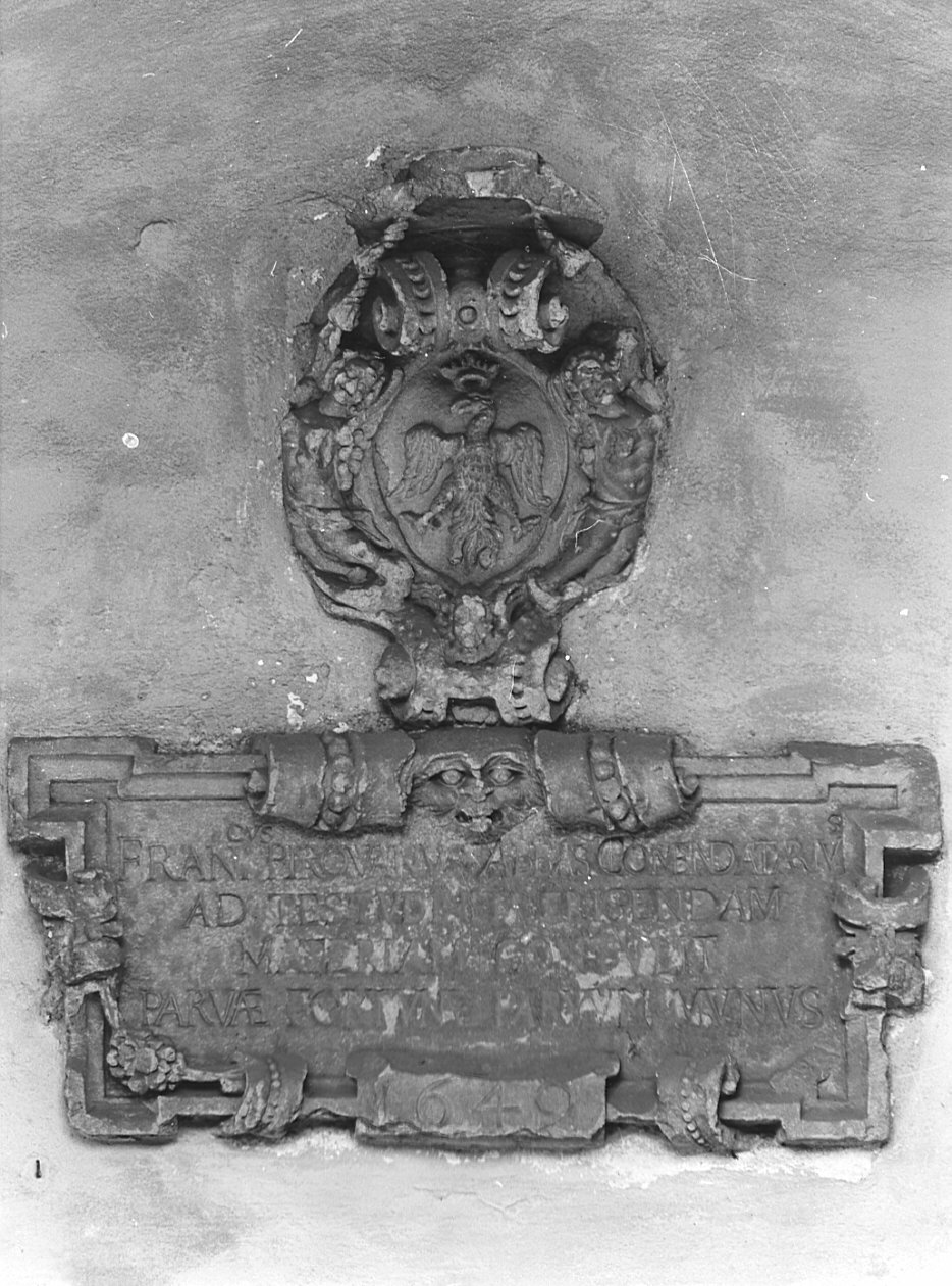 lapide commemorativa, opera isolata - bottega lombarda (sec. XVII)