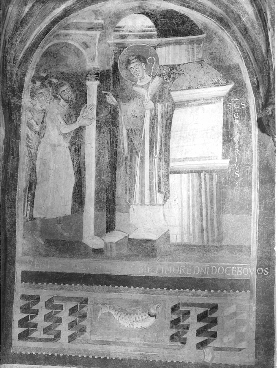 San Gregorio parla ai fedeli (dipinto) - ambito italiano (terzo quarto sec. XI)