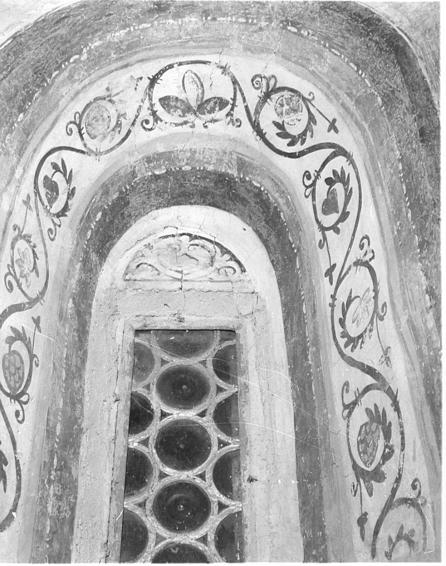 motivi decorativi a girali (dipinto) - ambito italiano (terzo quarto sec. XI)